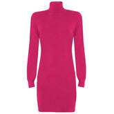 Yes Zee Fuchsia Viscose Dress -   -  Yes Zee.